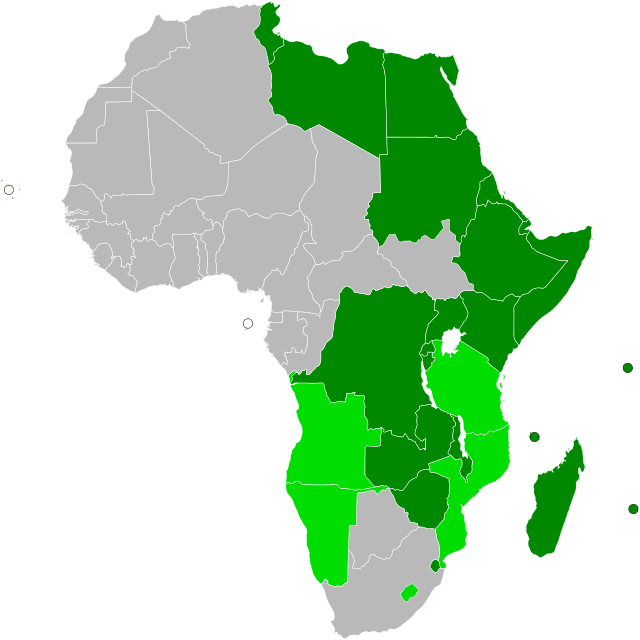 COMESA Members.svg
