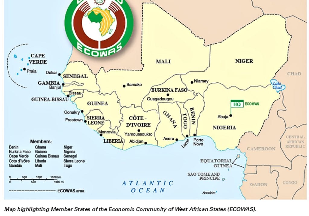 ECOWAS map