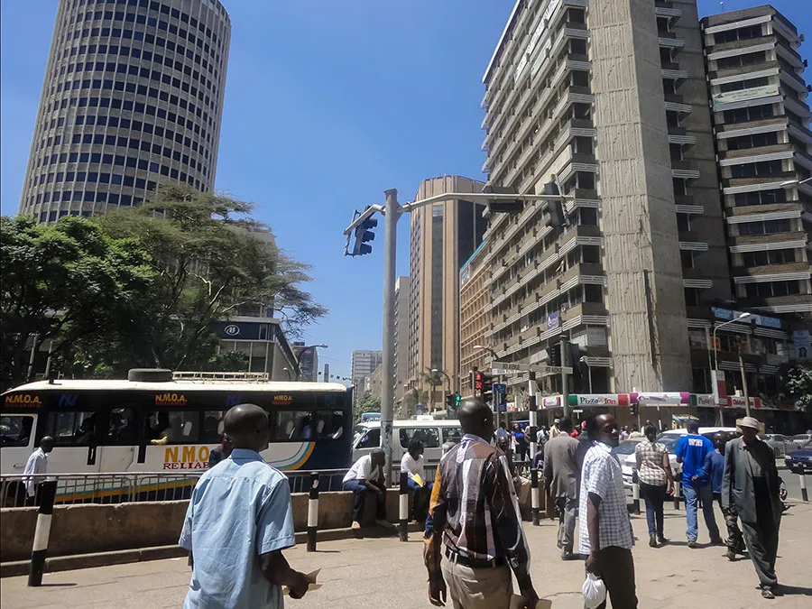 street scene Nairobi Kenya