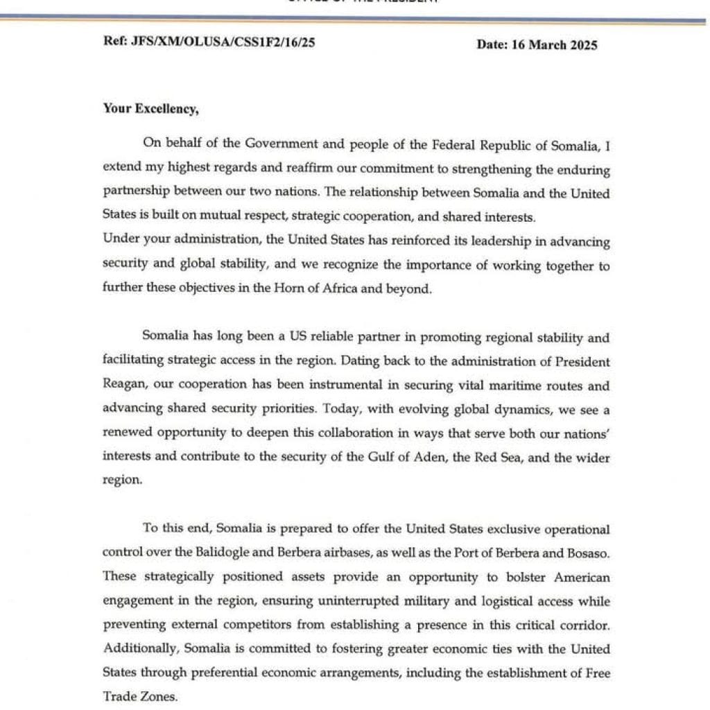 Somaliland Rejects Somalia’s Offer of Berbera Port to the U.S. 1 FB IMG 1743182058122