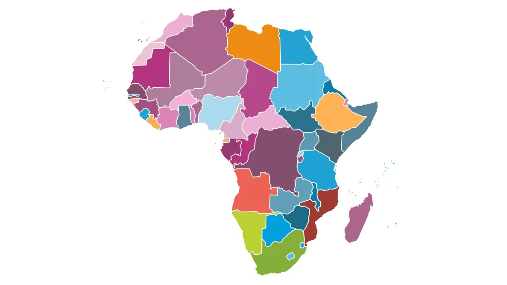 africa white borders large