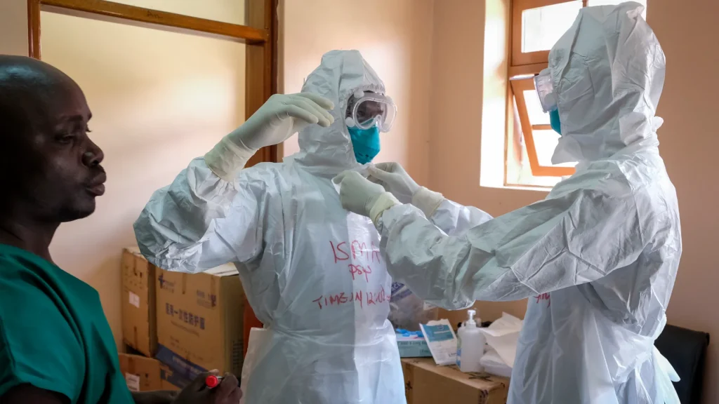 Ebola end doctors taking their gears out