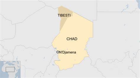 Chad map