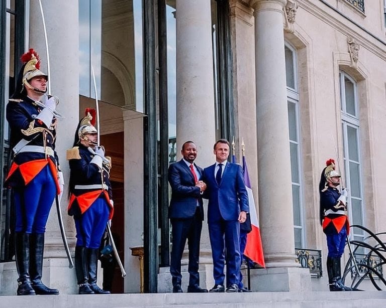 Ethiopia France Abiy Macron 768x614 1