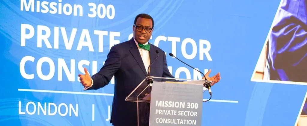 a1 president afdb dr akinwumi adesina addresses mission 300 meeting in london 04 june 2025