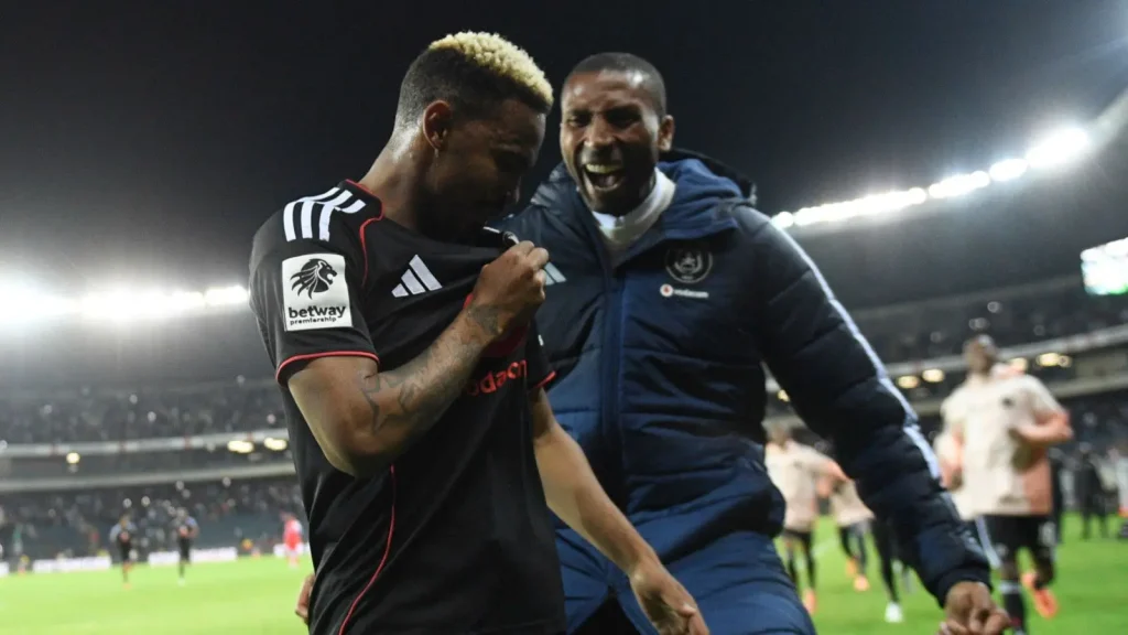 Title Race Heats Up in South African Premier Division oswin appollis and abdeslam ouaddou celebration bpp16 1